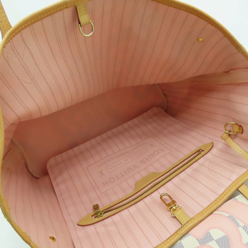 💎✨LIMITED EDITION✨💎 LOUIS VUITTON Neverfull MM Totebag Damier Azur Pink - Picture 14 of 14